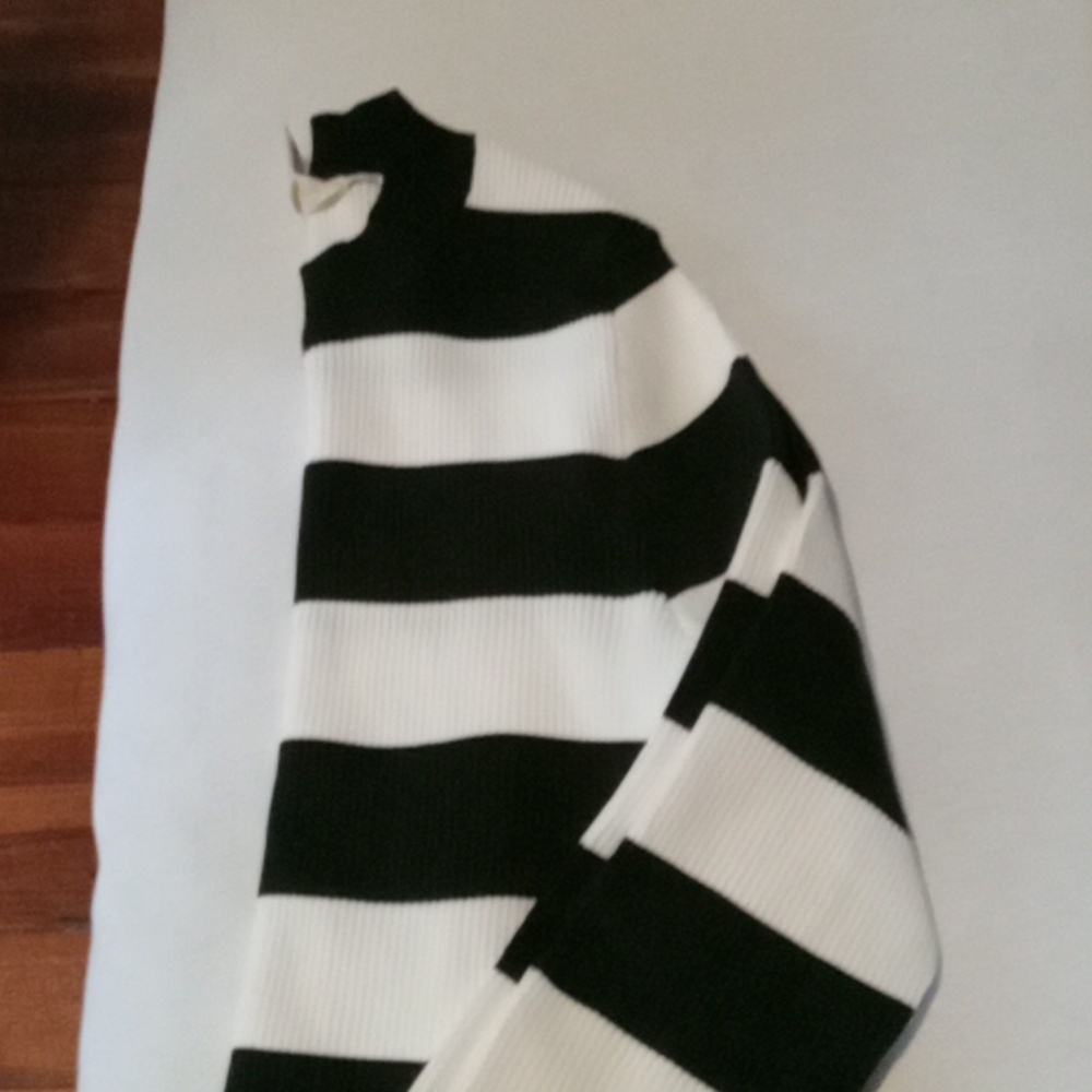 Black and white Stripped long sleeved shirt